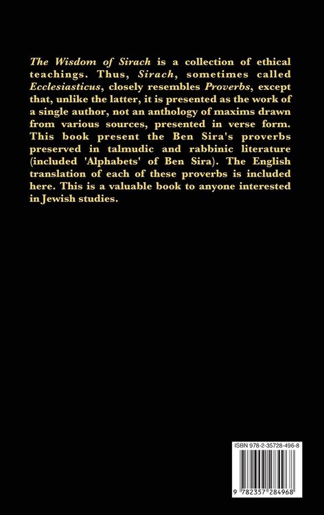 Produktbild: Original Hebrew of a Portion of Ecclesiasticus