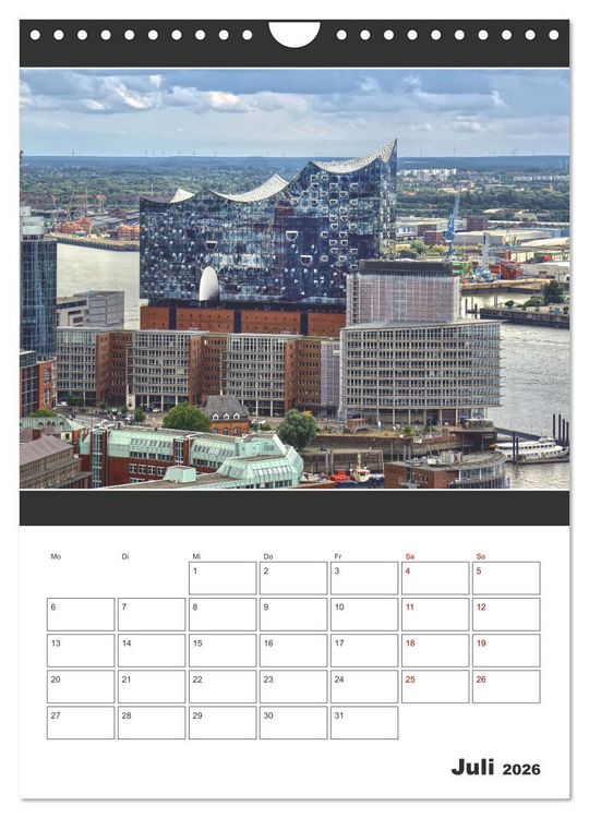 Produktbild: Wahrzeichen Elphi (Wandkalender 2026 DIN A4 hoch), CALVENDO Monatskalender
