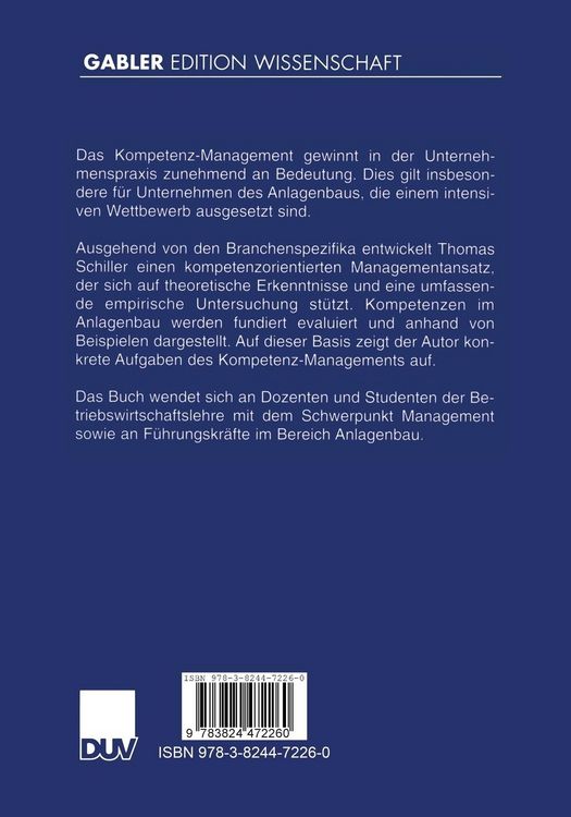 Produktbild: Kompetenz-Management f&uuml;r den Anlagenbau