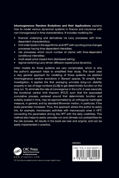 Produktbild: Inhomogeneous Random Evolutions and Their Applications