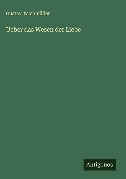 Produktbild: Ueber das Wesen der Liebe