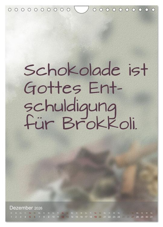 Produktbild: Heute ist ein guter Tag (Wandkalender 2026 DIN A4 hoch), CALVENDO Monatskalender