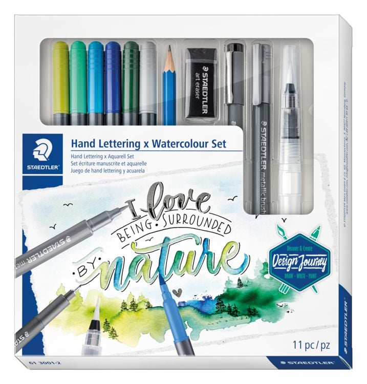 Produktbild: STAEDTLER Schreib- und Zeichbedarf Handlettering Aquarell Set, 11er Set