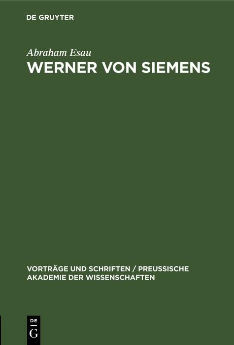 Produktbild: Werner von Siemens