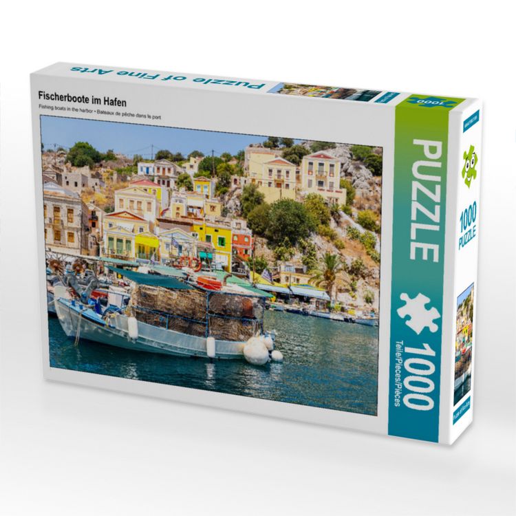 Produktbild: CALVENDO Puzzle Fischerboote im Hafen | 1000 Teile Lege-Gr&ouml;&szlig;e 64x48cm Foto-Puzzle f&uuml;r gl&uuml;ckliche Stunden