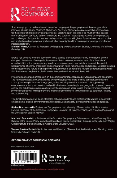 Produktbild: The Routledge Research Companion to Energy Geographies