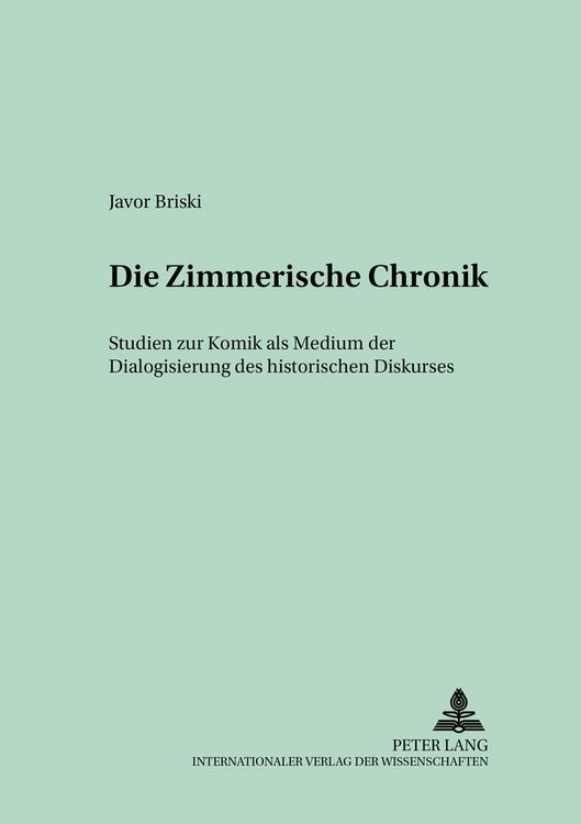 Produktbild: Die &laquo;Zimmerische Chronik&raquo;
