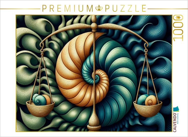 Produktbild: CALVENDO Puzzle Sternzeichen Waage der Spiralen | 1000 Teile Lege-Gr&ouml;&szlig;e 64x48cm Foto-Puzzle f&uuml;r gl&uuml;ckliche Stunden