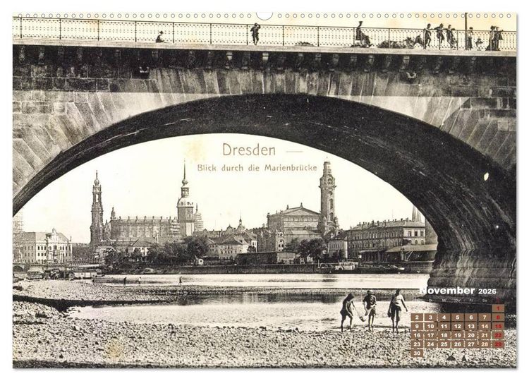 Produktbild: Souvenirs aus Dresden &ndash; Die Stadt auf historischen Karten (Wandkalender 2026 DIN A2 quer), CALVENDO Monatskalender