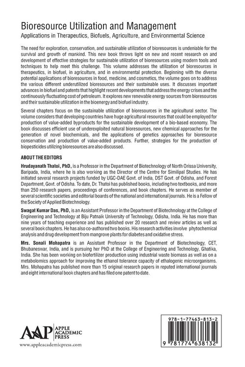Produktbild: Bioresource Utilization and Management