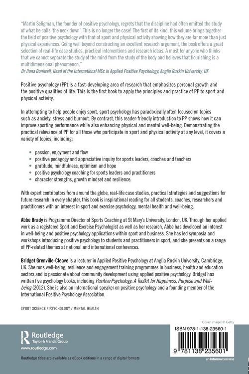 Produktbild: Positive Psychology in Sport and Physical Activity
