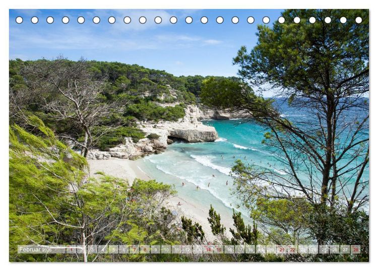Produktbild: Menorca - Perle im MIttelmeer (Tischkalender 2026 DIN A5 quer), CALVENDO Monatskalender
