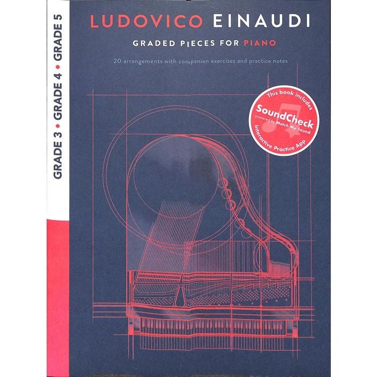 Produktbild: Ludovico Einaudi - Graded Pieces for Piano Piano Songbook for Grades 3 to 5 Sheet Music Collection with Online Audio 20 Piano Solos for Intermediate Players Classical and Contemporary Style