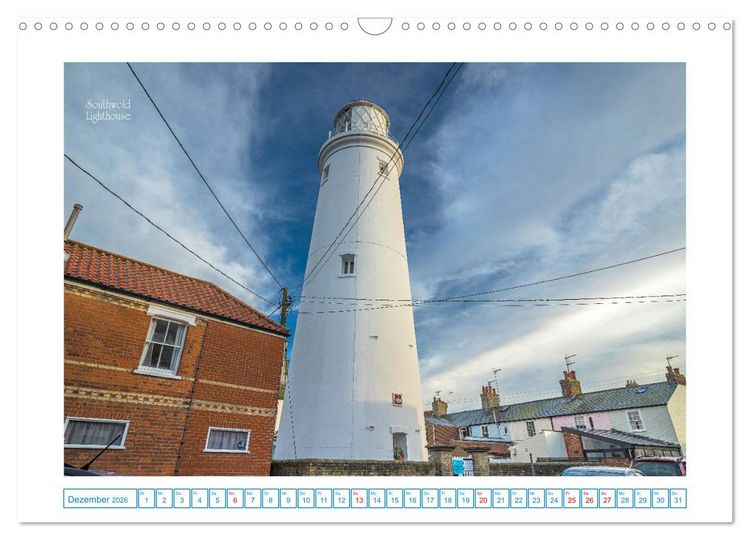 Produktbild: Leuchtt&uuml;rme entlang der britischen K&uuml;ste (Wandkalender 2026 DIN A3 quer), CALVENDO Monatskalender