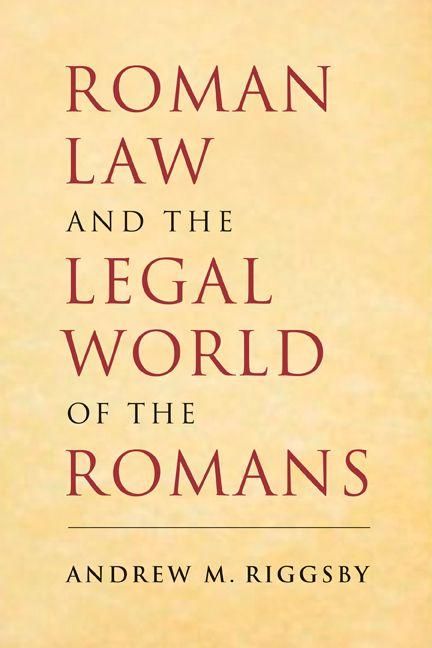 Produktbild: Roman Law and the Legal World of the Romans