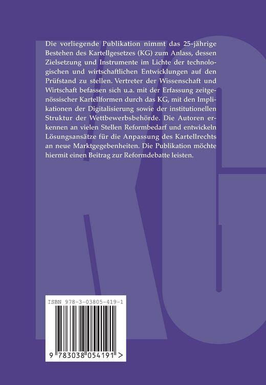 Produktbild: 25 Jahre Kartellgesetz &ndash; ein kritischer Ausblick