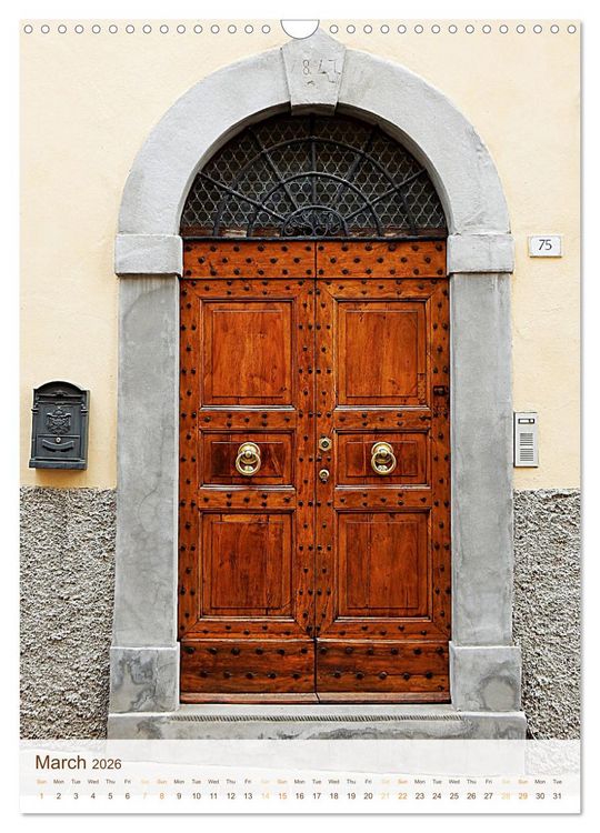 Produktbild: Umbrian Doorways (Wall Calendar 2026 DIN A3 portrait), CALVENDO 12 Month Wall Calendar