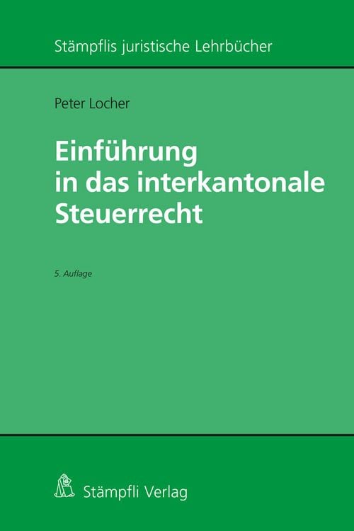 Bild vom Artikel Einführung in das interkantonale Steuerrecht vom Autor Peter Locher