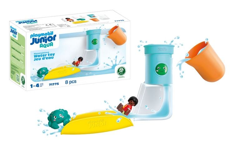 Produktbild: PLAYMOBIL 71775 JUNIOR AQUA: Wasserfalltank mit Rutsche