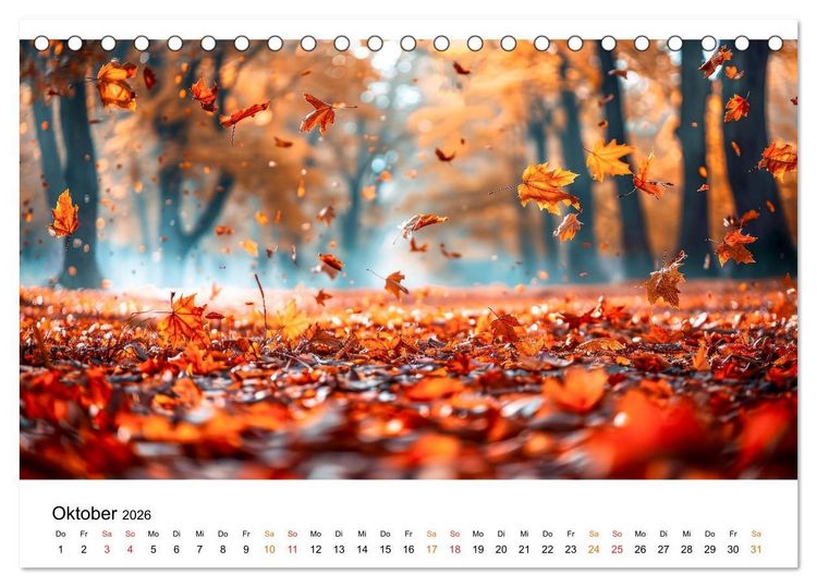 Produktbild: Natur im Jahr (Tischkalender 2026 DIN A5 quer), CALVENDO Monatskalender