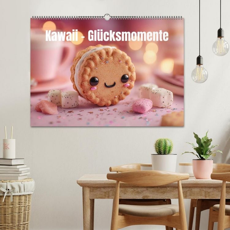 Produktbild: Kawaii-Gl&uuml;cksmomente (Wandkalender 2026 DIN A2 quer), CALVENDO Monatskalender