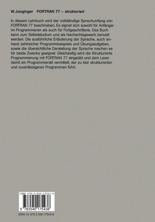 Produktbild: FORTRAN 77 &mdash; strukturiert