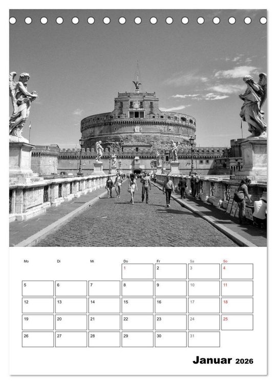 Produktbild: Die ewige Stadt Rom (Tischkalender 2026 DIN A5 hoch), CALVENDO Monatskalender