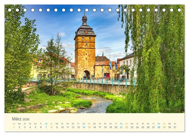 Produktbild: Bad Staffelstein - Gottesgarten am Obermain (Tischkalender 2026 DIN A5 quer), CALVENDO Monatskalender