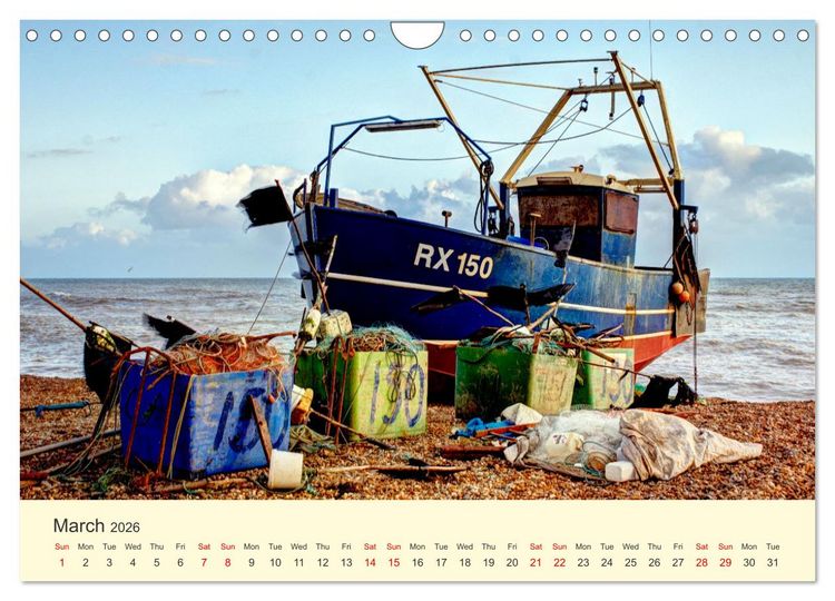 Produktbild: The Hastings Fishing Fleet (Wall Calendar 2026 DIN A4 landscape), CALVENDO 12 Month Wall Calendar
