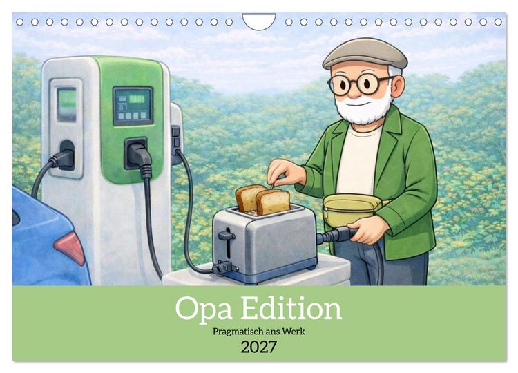 Produktbild: Opa Edition - Pragmatisch ans Werk (Wandkalender 2027 DIN A4 quer), CALVENDO Monatskalender