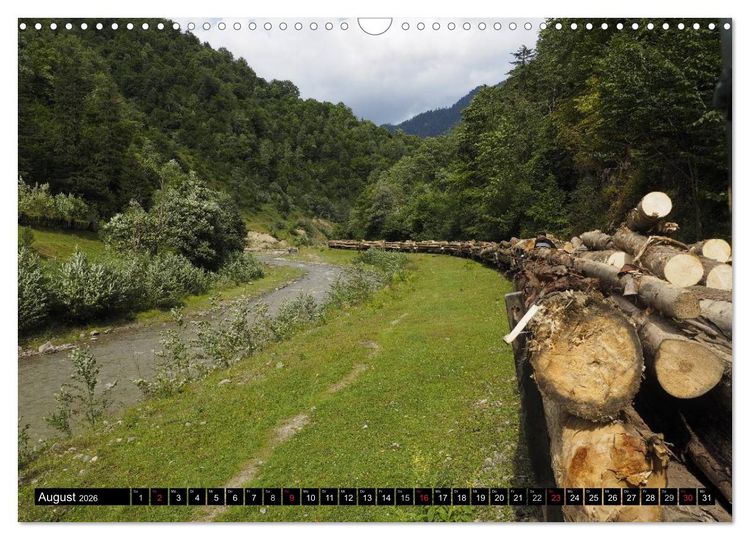 Produktbild: Entlang der Wassertalbahn - Auf schmaler Spur im Norden Rum&auml;niens (Wandkalender 2026 DIN A3 quer), CALVENDO Monatskalender