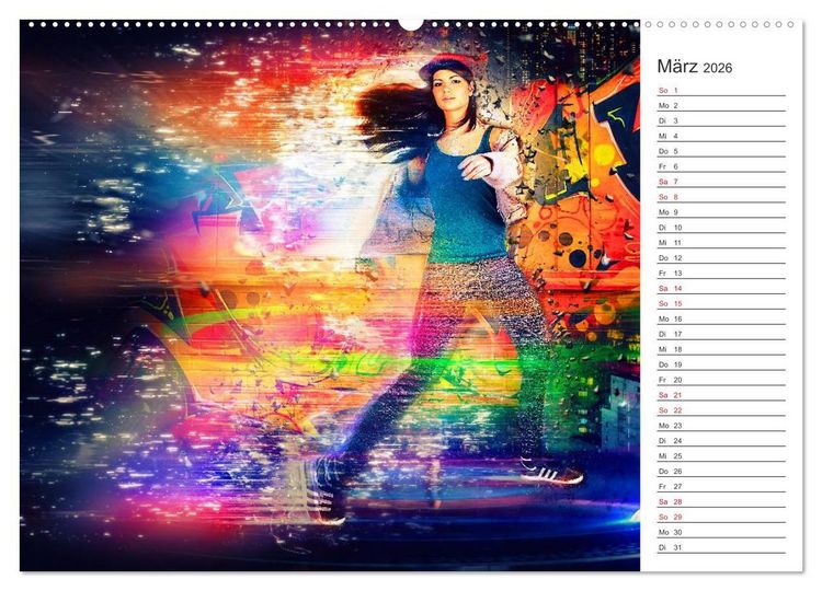 Produktbild: Break Dance (hochwertiger Premium Wandkalender 2026 DIN A2 quer), Kunstdruck in Hochglanz
