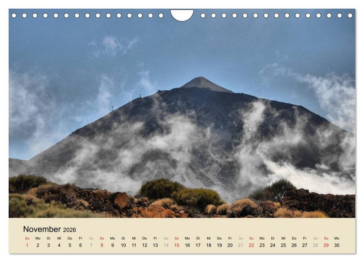 Produktbild: Teneriffa 2026 (Wandkalender 2026 DIN A4 quer), CALVENDO Monatskalender