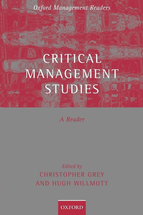 Produktbild: Critical Management Studies