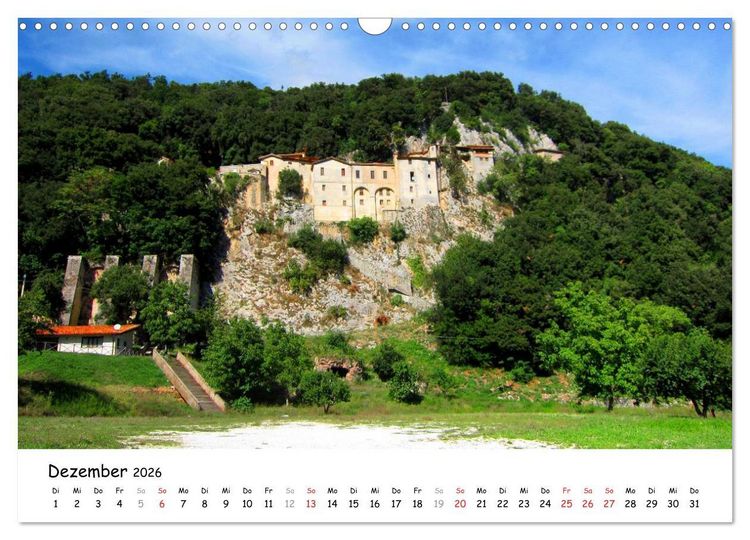 Produktbild: Franziskusweg - Camino di Assisi (Wandkalender 2026 DIN A3 quer), CALVENDO Monatskalender