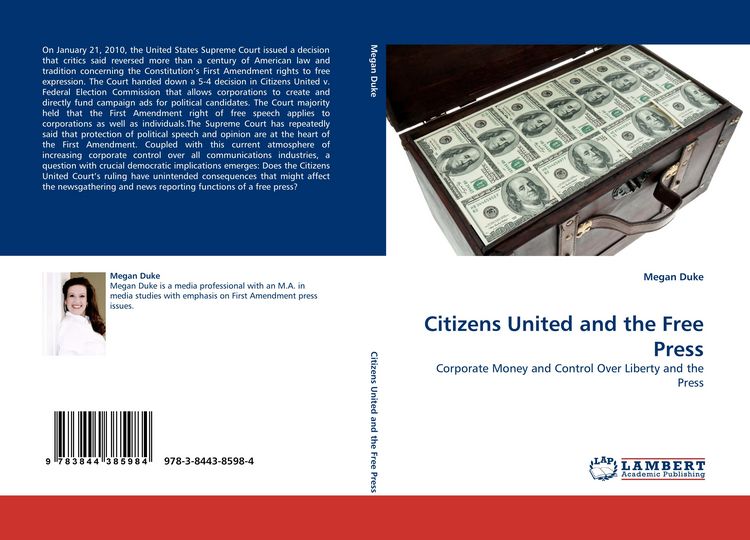 Produktbild: Citizens United and the Free Press