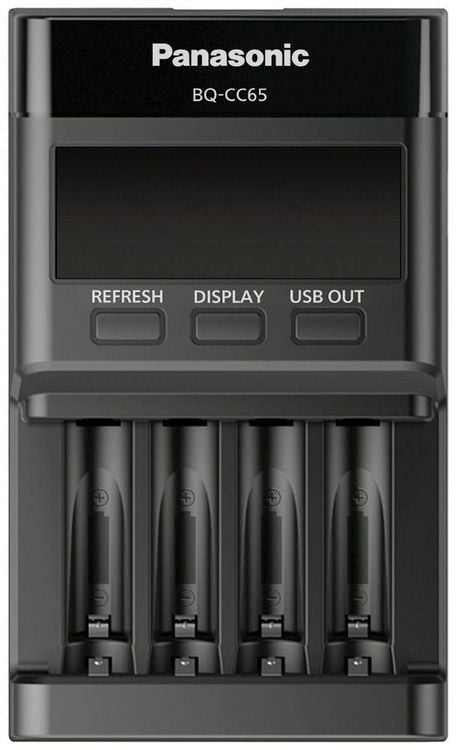 Produktbild: Panasonic BQ-CC65E Rundzellen-Ladeger&auml;t NiMH Micro (AAA), Mignon (AA)
