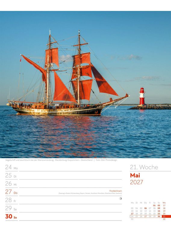 Produktbild: Am Meer Wochenplaner Kalender 2027