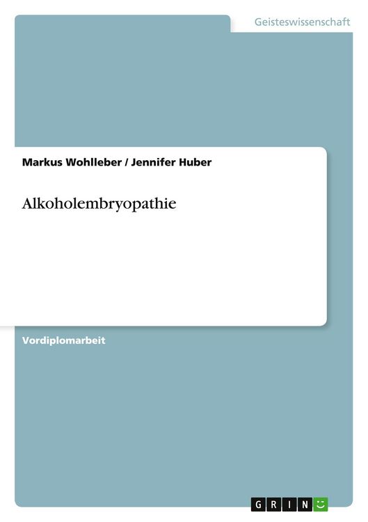 Produktbild: Alkoholembryopathie