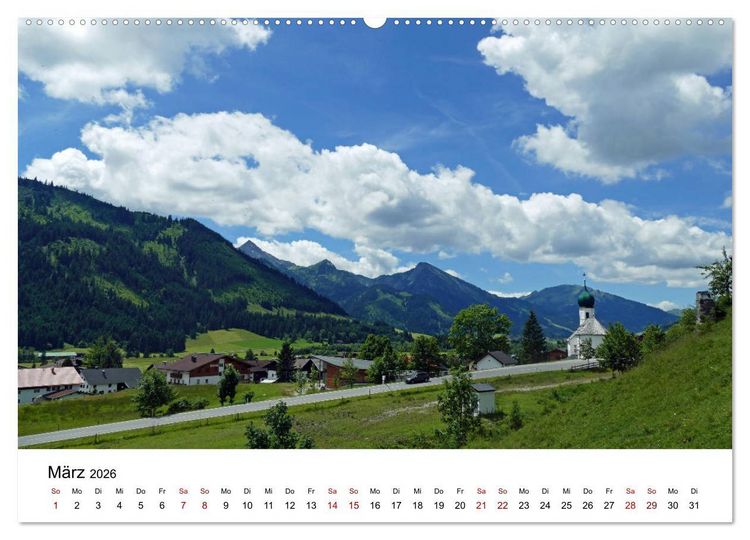 Produktbild: Wundersch&ouml;ne Landschaften in den Alpen (Wandkalender 2026 DIN A2 quer), CALVENDO Monatskalender