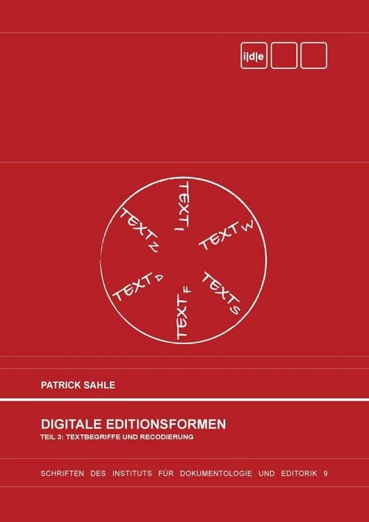 Produktbild: Digitale Editionsformen - Teil 3: Textbegriffe und Recodierung