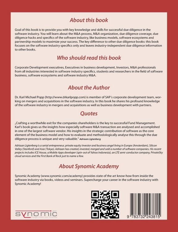 Produktbild: Mergers and Acquisitions in the Software Industry