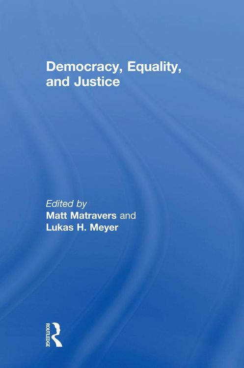 Produktbild: Democracy, Equality, and Justice