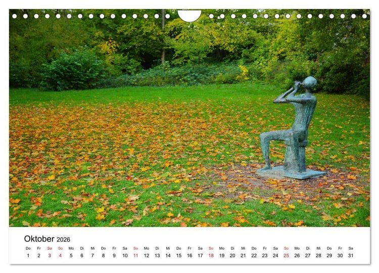 Produktbild: Wiesbaden Kunst in der &Ouml;ffentlichkeit (Wandkalender 2026 DIN A4 quer), CALVENDO Monatskalender