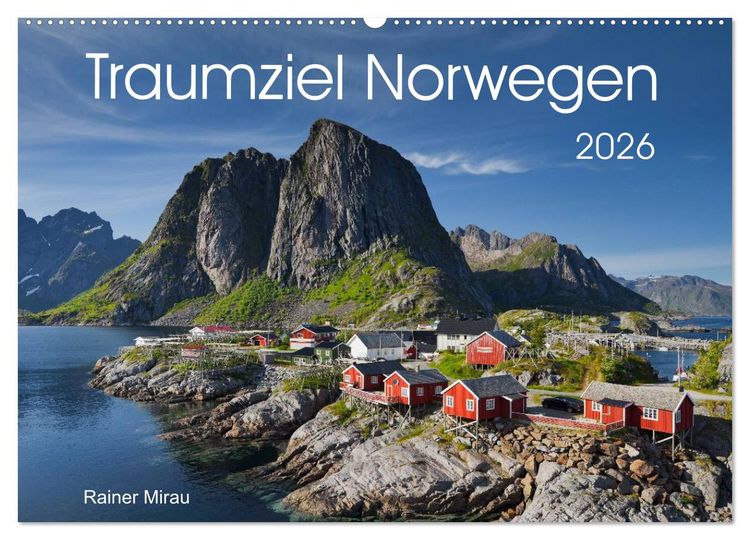 Produktbild: Traumziel Norwegen 2026 (Wandkalender 2026 DIN A2 quer), CALVENDO Monatskalender