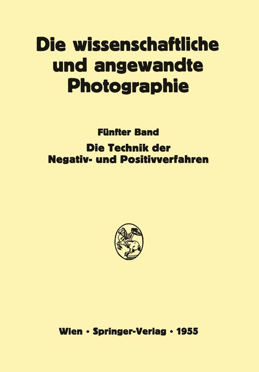 Produktbild: Die Technik der Negativ- und Positivverfahren