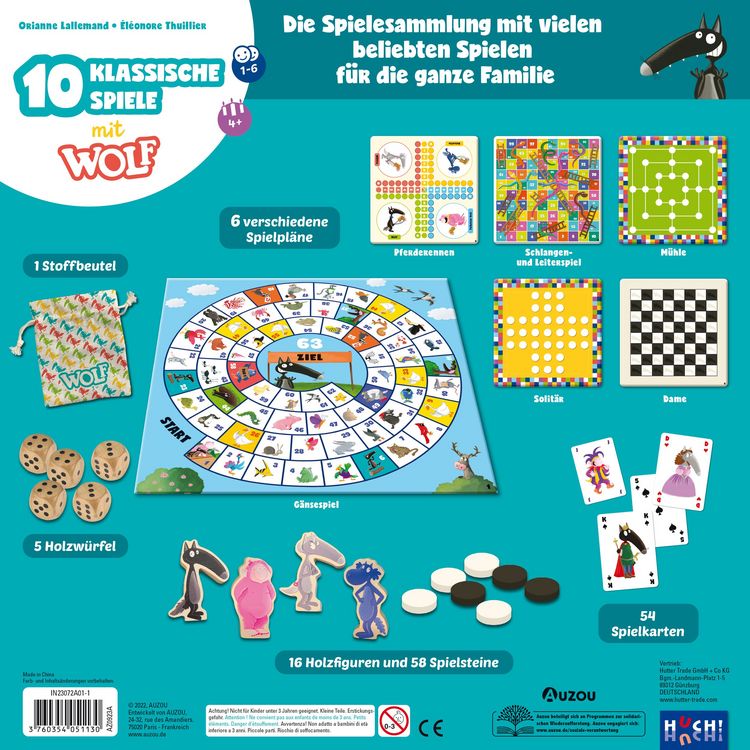 Produktbild: 10 Klassische Spiele mit Wolf