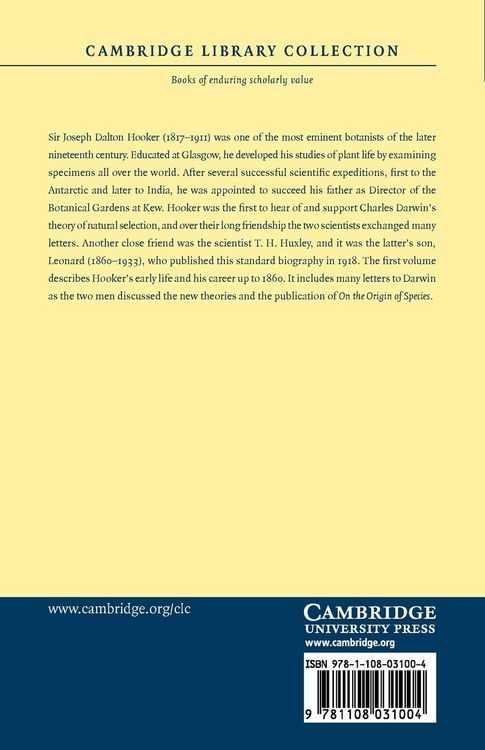 Produktbild: Life and Letters of Sir Joseph Dalton Hooker O.M., G.C.S.I.