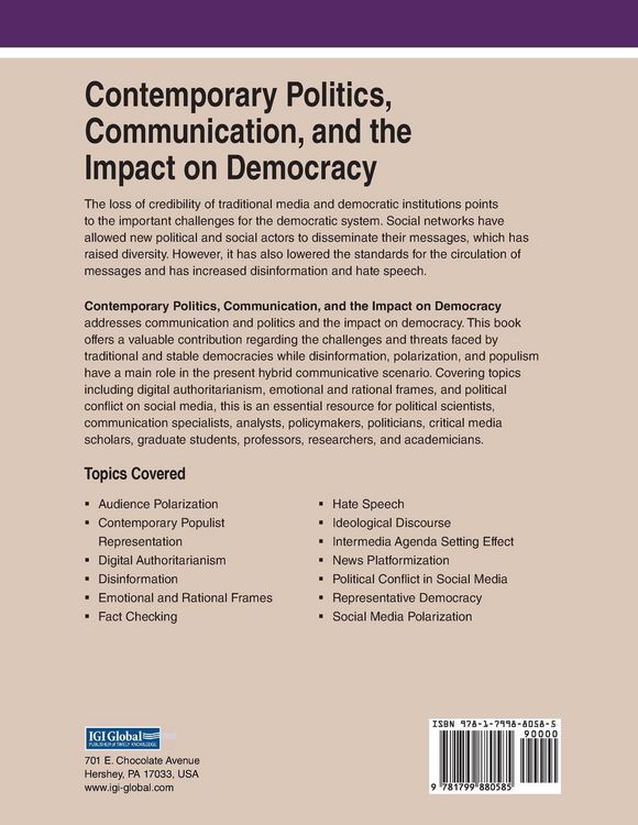 Produktbild: Contemporary Politics, Communication, and the Impact on Democracy