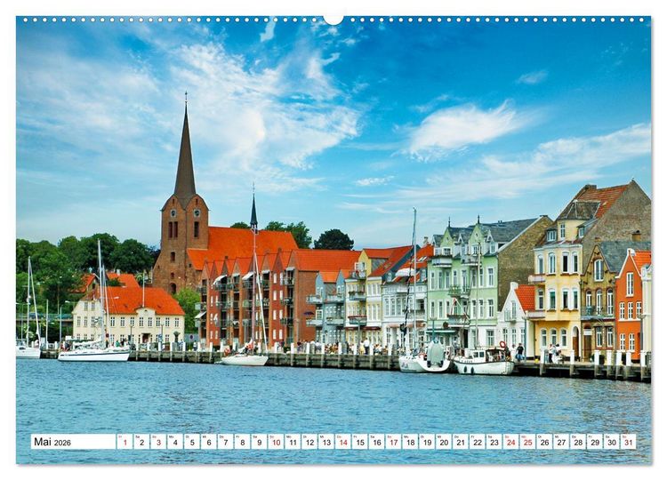 Produktbild: Sehenswertes im S&uuml;den D&auml;nemarks (hochwertiger Premium Wandkalender 2026 DIN A2 quer), Kunstdruck in Hochglanz
